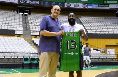 Morales y Harden, en el Olímpic de Badalona.