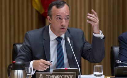 Francisco Martínez Vázquez, ex secretario de Estado de Seguridad, durante una comparecencia en el Congreso.