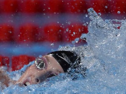 Missy Franklin, durante la final de los 200 libre