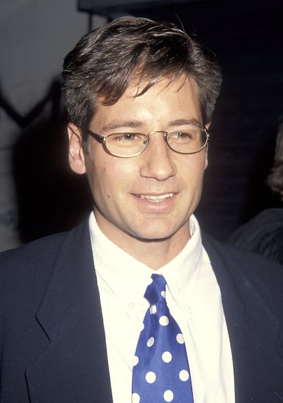 David Duchovny en el estreno de 'Chaplin' en Los Ángeles en 1992.