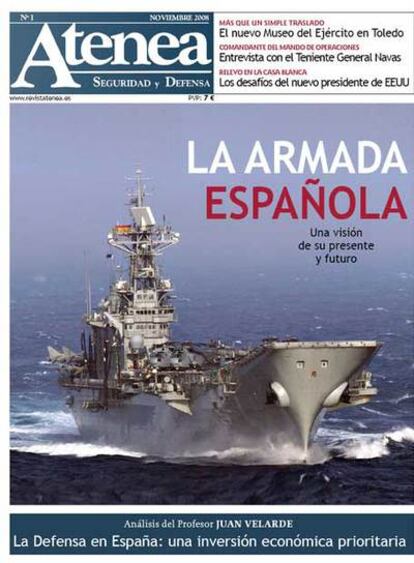 Portada del primer número de la revista 'Atenea'