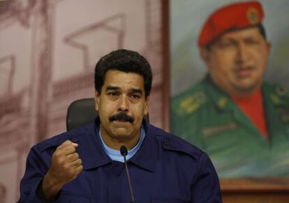 El presidente Nicol&aacute;s Maduro.