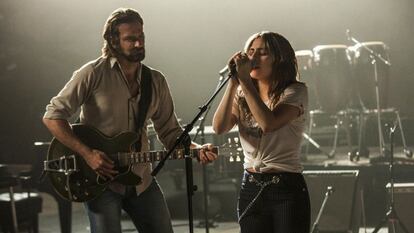 Bradley Cooper y Lady Gaga, en la película 'Ha nacido una estrella', de Bradley Cooper.