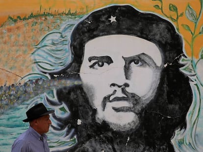 Retrato de Ernesto Che Guevara en Vallegrande, Santa Cruz, Bolivia.