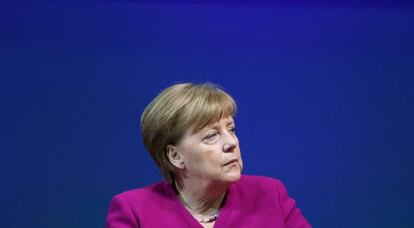 La canciller alemana, Angela Merkel, en Münster (Alemania), el pasado 11 de mayo de 2018. 