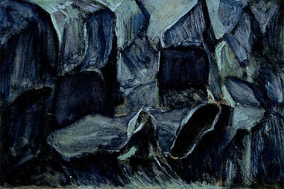 Dibujo de Schoenberg para 'La mano feliz'.
