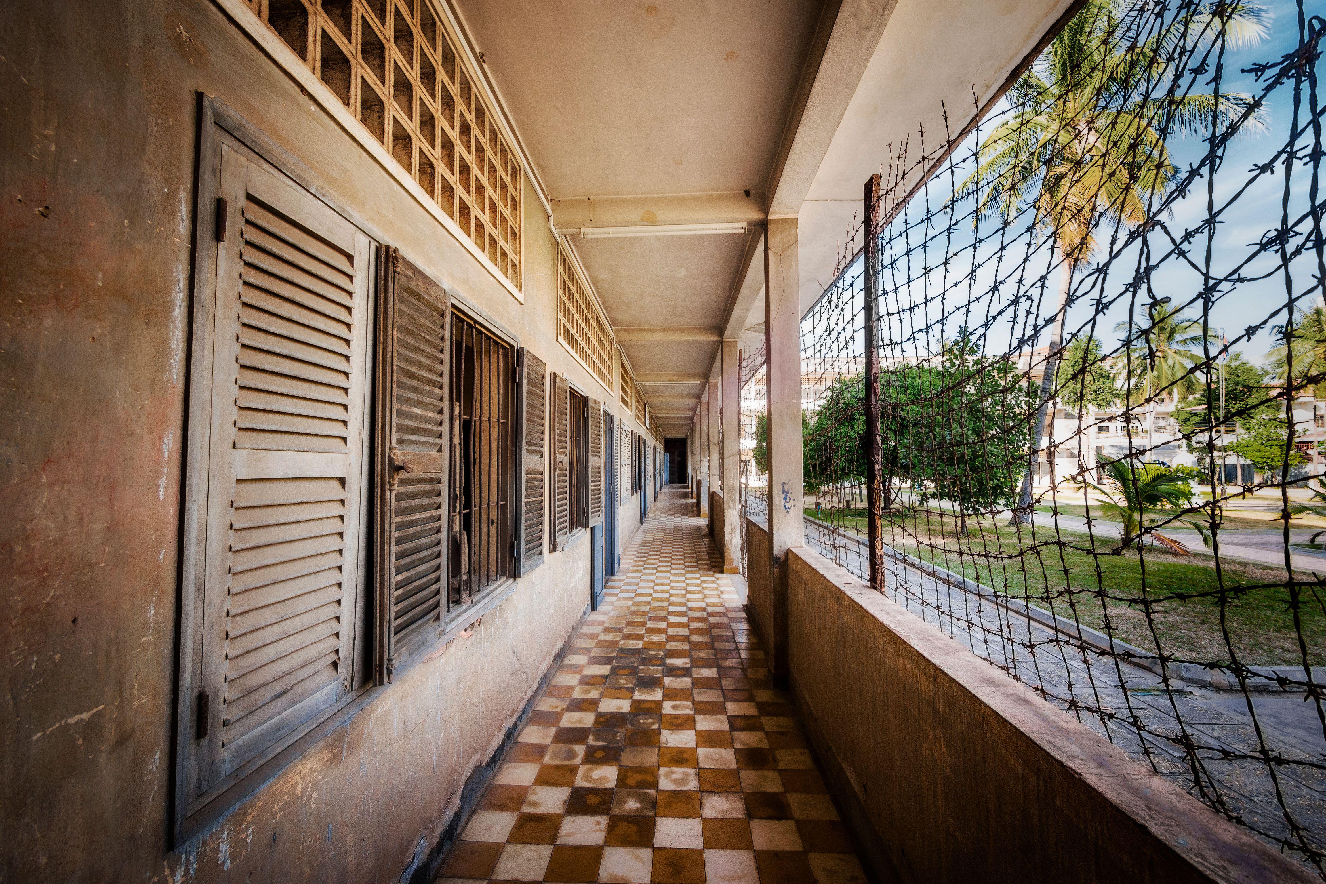 El museo conmemorativo del genocidio de los Jemeres Rojos de Tuol Sleng, en Phnom Penh (Camboya)