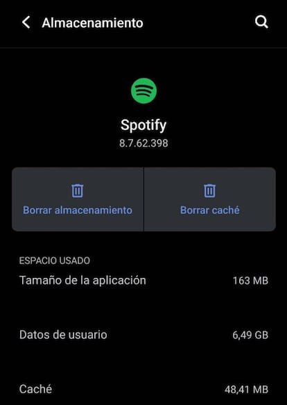 Caché Spotify