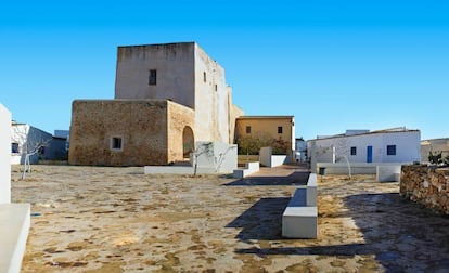El pueblo San Francesc de s'Estany, en Ibiza, se encuentra en pleno Parque Natural de Ses Salines.