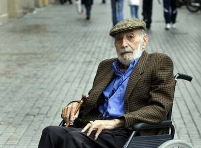 Josep Palau i Fabre, ayer en Barcelona.