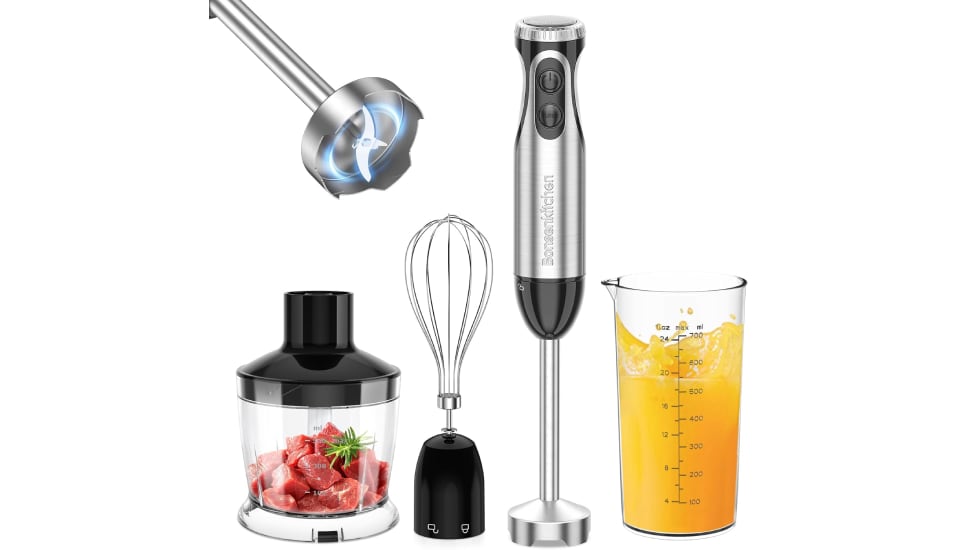 Batidora de mano con 20 velocidades incluidas.