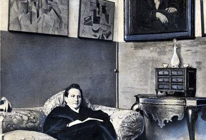 Gertrude Stein, en su estudio parisiense.