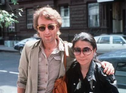 John Lennon y Yoko Ono, en agosto de 1980, en Nueva York.