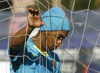 Ronaldinho en un entrenamiento.