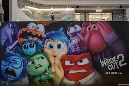 Promotional billboard for ‘Inside Out 2’ in Hong Kong.