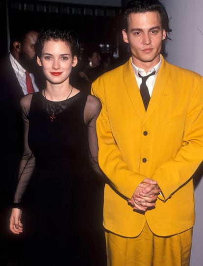 Winona Ryder y Johnny Depp, en los años noventa.