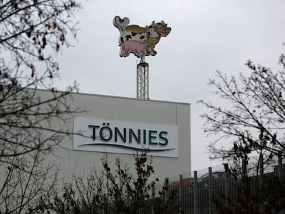 Imagen de la fábrica de Tönnies en Rheda-Wiedenbrueck, al oeste de Alemania.