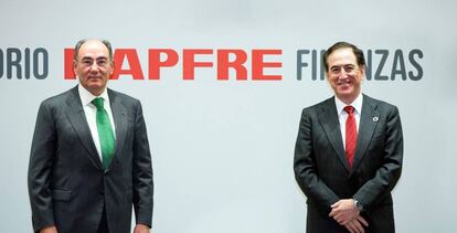 Ignacio Galán, presidente de Iberdrola, y Antonio Huertas, presidente de Mapfre. 