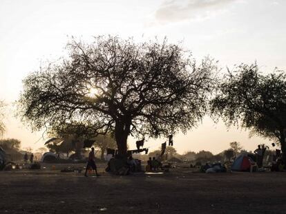 Un campo de desplazados en Sudán del Sur