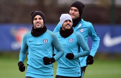 Entrenamiento del Chelsea antes de enfrentarse al Atlético