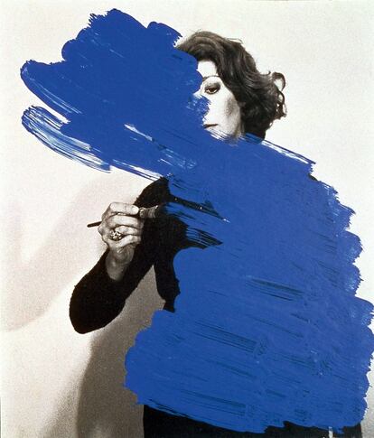 'Pintura habitada', de 1976. A partir de esta serie se convirtió en sujeto de su obra.