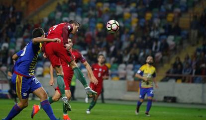 Cristiano marca el segundo a Andorra.