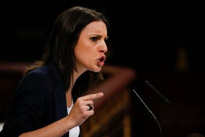 Irene Montero aquest dimarts al Congr&eacute;s.