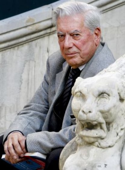 Mario Vargas Llosa en la Casa de América de Madrid.