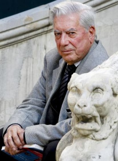 Mario Vargas Llosa en la Casa de América de Madrid.