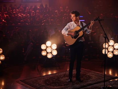 Harry Styles actúa en mayo en el programa de televisión 'The Late Late Show with James Corden'.