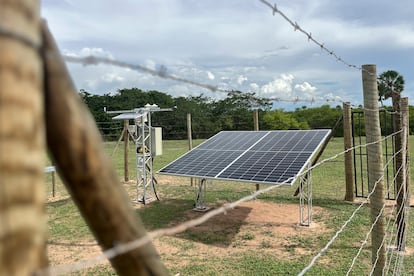 Base en el Complejo Fotovoltaico de Marruás.