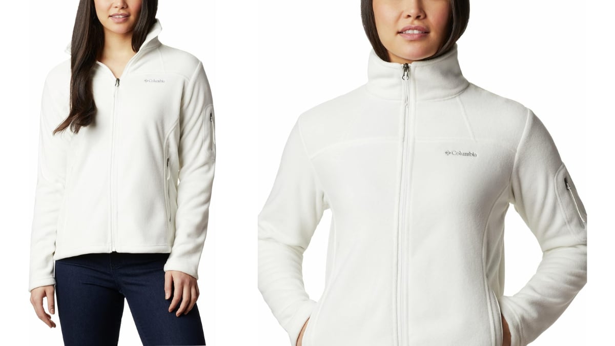 Chaqueta con cremallera Columbia para mujer.
