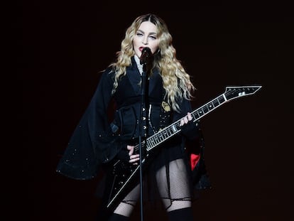 Madonna, en una actuación en Londres, el 1 de diciembre de 2015.
