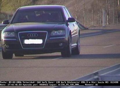 Un conductor que circulaba a 260 por hora en Burgos.