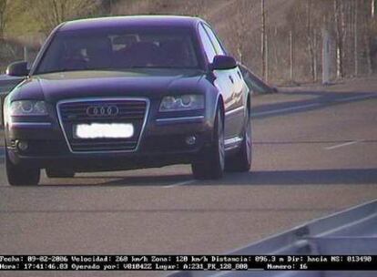 Un conductor que circulaba a 260 por hora en Burgos.