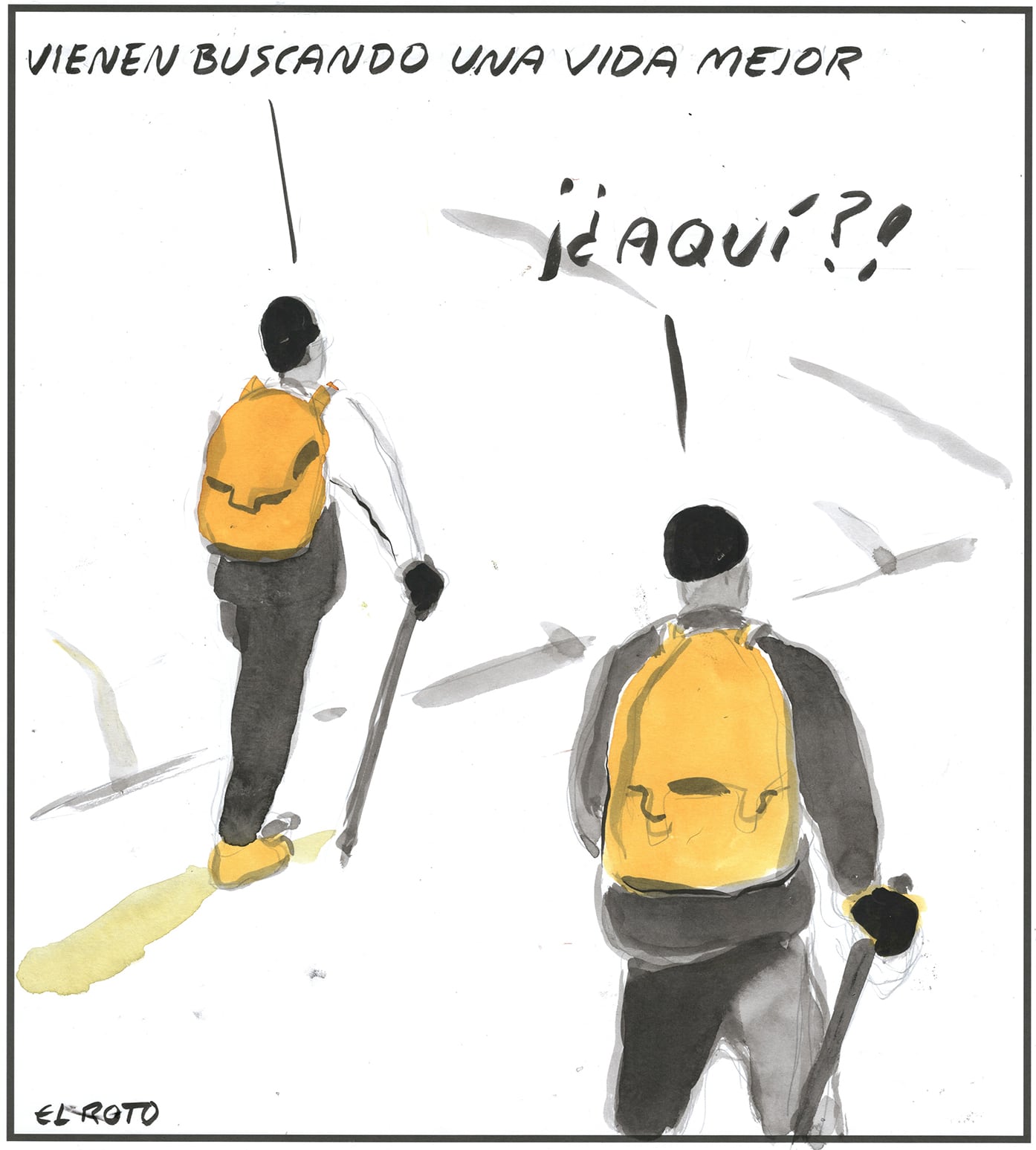 El Roto: buscando una vida mejor