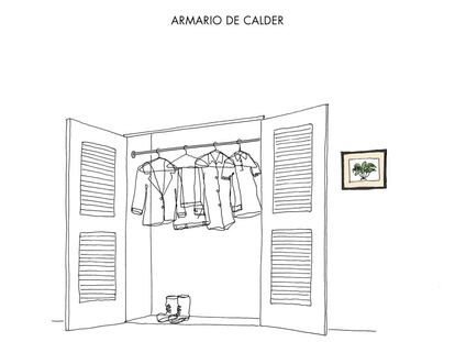 Calder’s closet.