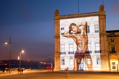 Cristiano Ronaldo models for his underwear brand.