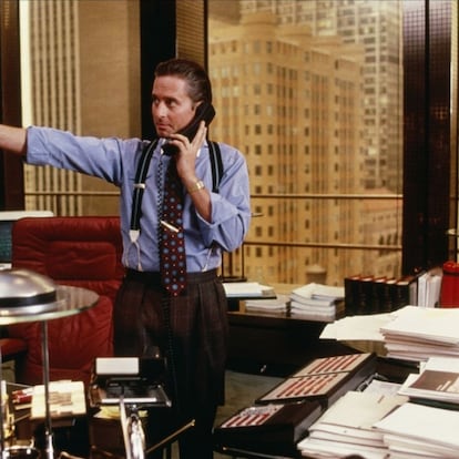 Michael Douglas en 'Wall Street'.