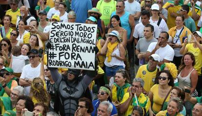 Protesto no Rio de Janeiro.