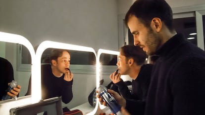 En el camerino de 'Clásicas envidiosas'.