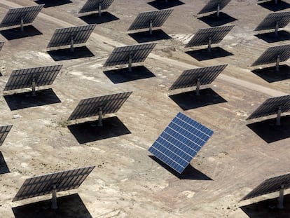 Una planta de energía solar en Amareleja (Portugal), en una imagen de archivo.