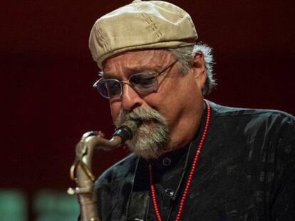 El saxofonista Joe Lovano en el concierto de Barcelona.