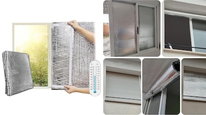 aislante termico para ventanas domésticas ignífugo e impermeable.
