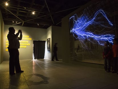 Una de las salas de la exposici&oacute;n sobre Nikola Tesla.
