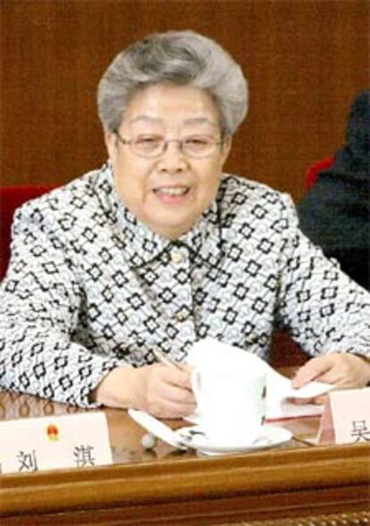 La viceprimera ministra de China, actual responsable de Sanidad, Wu Yin.