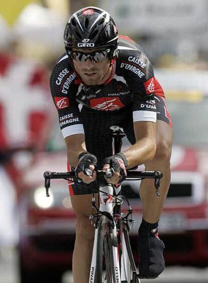 Valverde, durante la cronoescalada de Navacerrada en la pasada Vuelta a España.