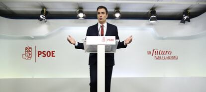 Rueda de prensa de Pedro Sanchez.