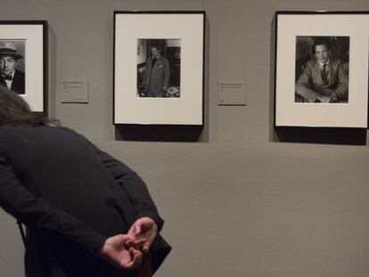 Retratos de Hans Reichel, Picasso y Dal&iacute; en la exposici&oacute;n de Brassa&iuml; en la Fundaci&oacute;n MAPFRE de Barcelona.