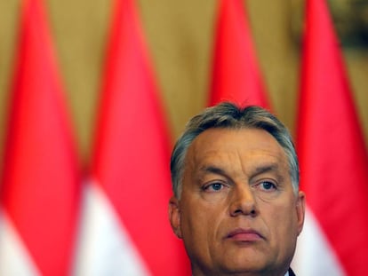 Orbán, en una conferencia de prensa en octubre.